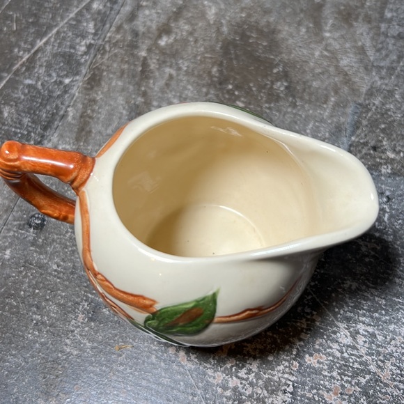 Vintage 70s Franciscan APPLE Sugar Bowl & Creamer Salt & Pepper Shakers Set Rare - Picture 8 of 13